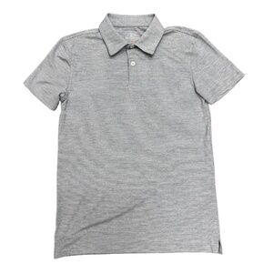 Southern Tide Boys Grey Micro Stripe Polo